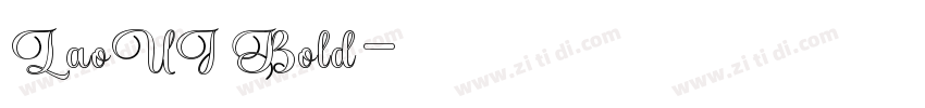 LaoUI Bold字体转换